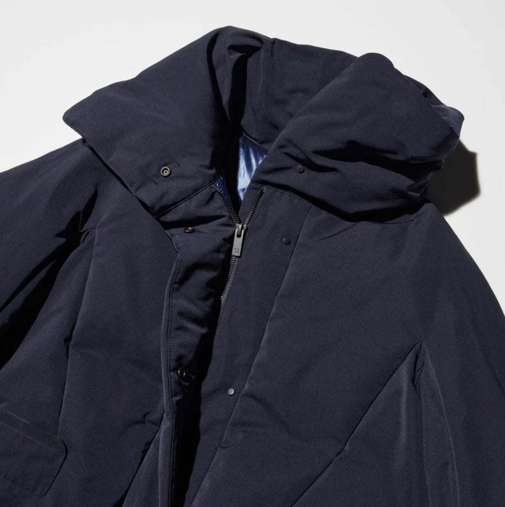 Jil Sander X Uniqlo Navy Blue Hybrid padded jacket, Size Small