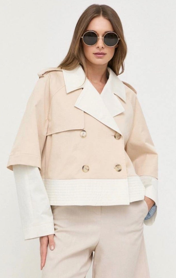 boss Tan Cropped trench, Size