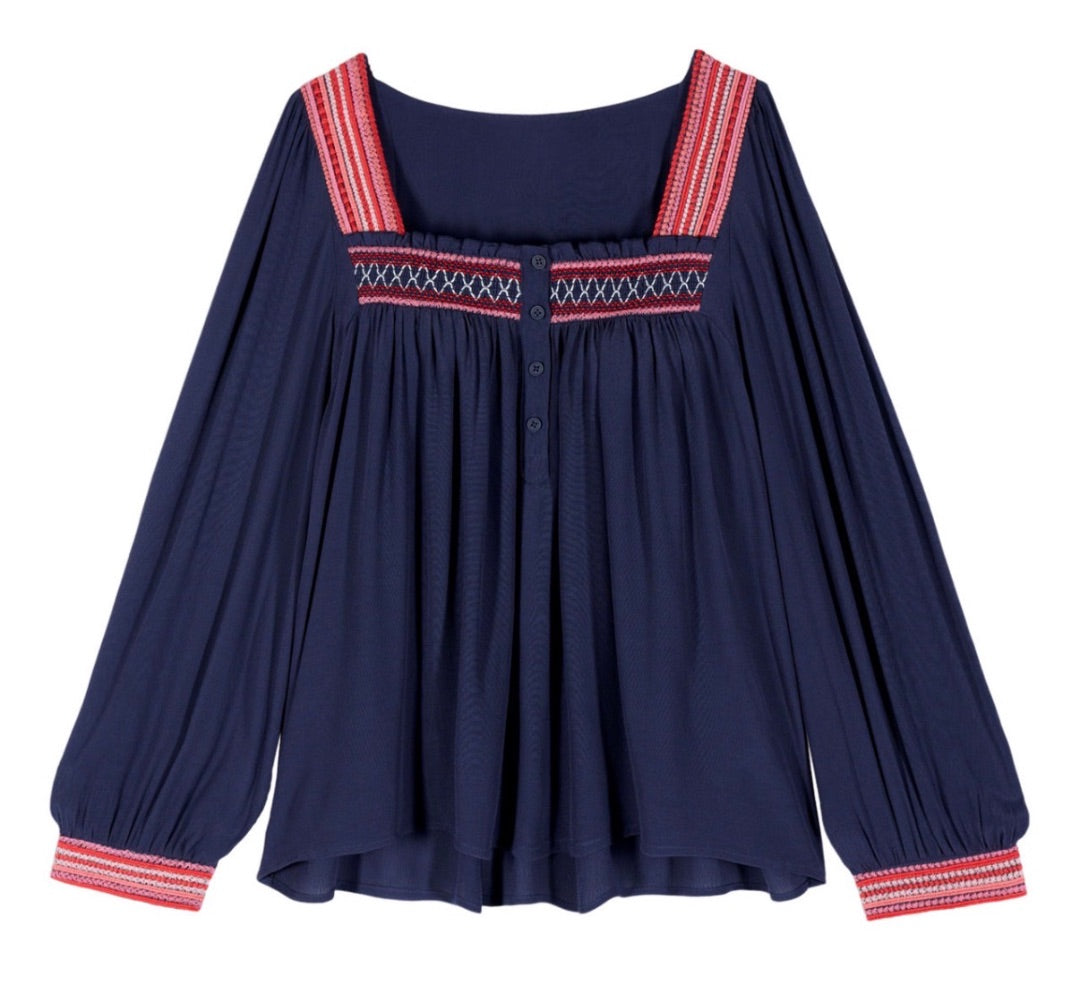 Bash Blue Tops, Size 4