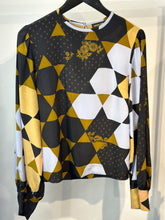 Load image into Gallery viewer, Stine Goya Multicoloured KAROLINA SILK TOP - HEXAGONS AMBER, Size small
