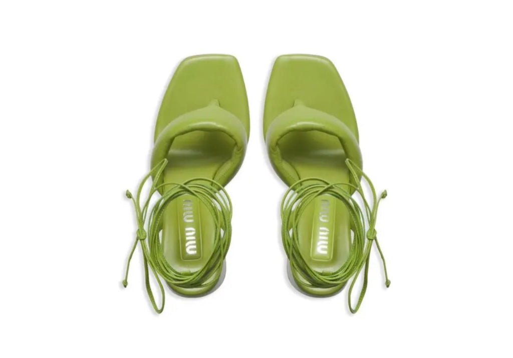 Miu miu Green Padded sandals, Size 37.5