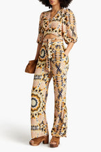 Load image into Gallery viewer, BASH Multicoloured Clyde print trousers, Size medium
