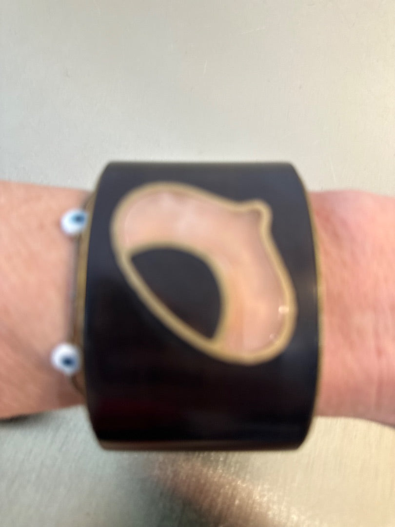 Bottega veneta black Vintage bottega veneta cuff, Size