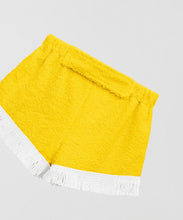 Load image into Gallery viewer, La Veste Yellow Towelling shorts, Size L
