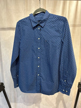 Load image into Gallery viewer, gant college blue stretch broadcloth shirt, Size 16
