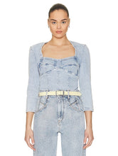 Load image into Gallery viewer, Isabel Marant Blue Denim fitted top, Size 40
