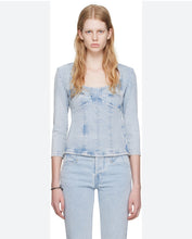 Load image into Gallery viewer, Isabel Marant Blue Denim fitted top, Size 40
