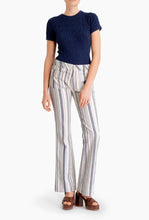 Load image into Gallery viewer, See by Chloe Blue Striped cotton trousers, Size 40
