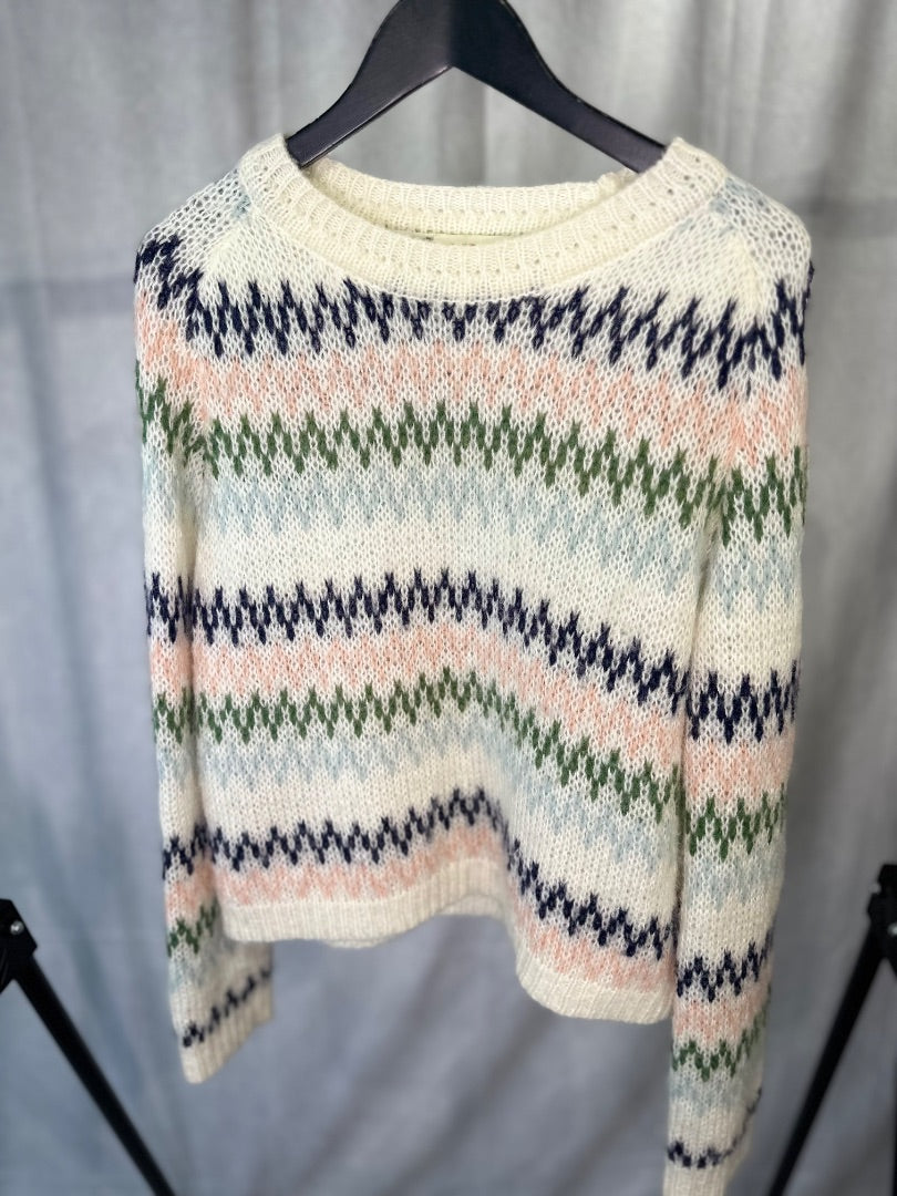 paul & joe sister Ivory Fairisle sweater, Size 3