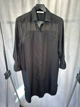Load image into Gallery viewer, Maxmara Black shirt dress, Size 12
