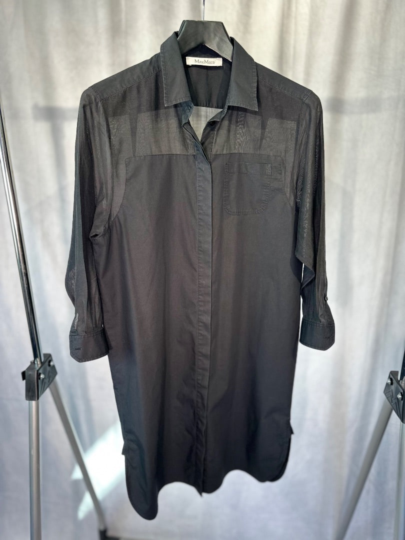 Maxmara Black shirt dress, Size 12