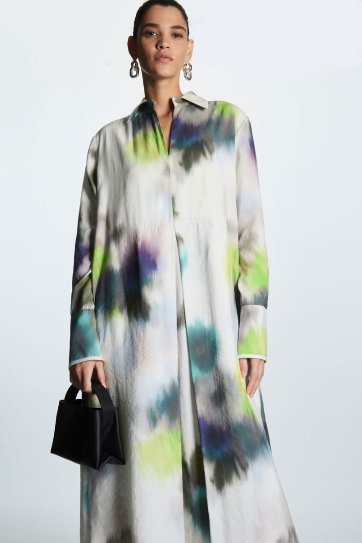 cos multicoloured tie-dye maxi dress, Size 44