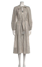 Load image into Gallery viewer, Zimmermann Ecru striped midi dress, Size 3
