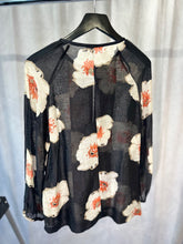 Load image into Gallery viewer, Isabel marant etoile black linen floral tunic, Size 38
