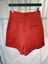 Load image into Gallery viewer, Françoise Paris Red flared cotton shorts, Size UK10

