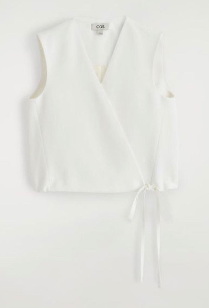 COS White Crossover top, Size 42