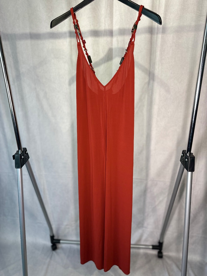 eres rust jersey beach dress, Size medium