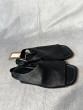 Load image into Gallery viewer, COS Black Leather sling back flats, Size 39
