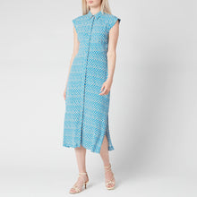 Load image into Gallery viewer, whistles blue Astrix floral dress, Size 10
