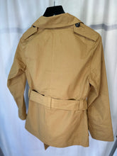 Load image into Gallery viewer, Homespun Khaki Belted utility jacket, Size S
