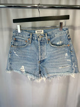 Load image into Gallery viewer, agolde washed blue parker vintage cut off shorts, Size 25
