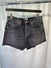 Load image into Gallery viewer, agolde black parker vintage cut off shorts, Size 25
