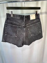 Load image into Gallery viewer, agolde black parker vintage cut off shorts, Size 25
