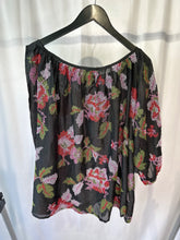 Load image into Gallery viewer, lila eugenie black embroidered one shoulder top, Size one size
