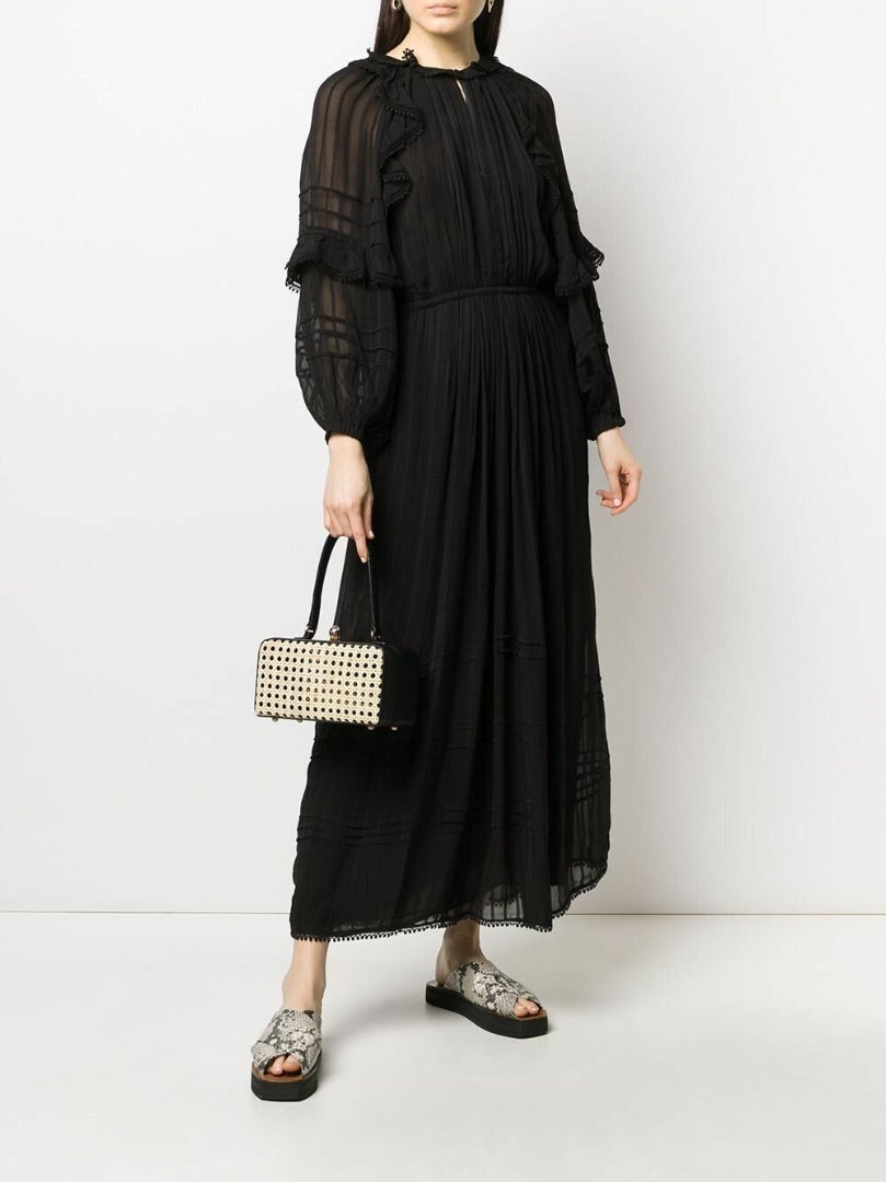 Isabel marant etoile black justine maxi dress, Size 36