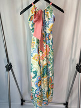 Load image into Gallery viewer, otto d ame multicoloured floral halter neck dress, Size 12
