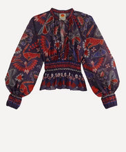 Load image into Gallery viewer, farm rio multicoloured tropical shine top, Size large
