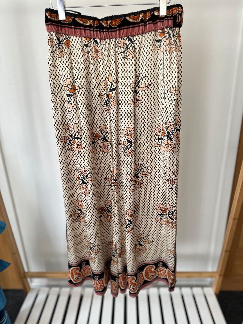Forte Forte multicoloured wide leg printed pants, Size medium