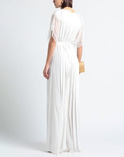 Load image into Gallery viewer, Alberta Ferretti white pleated jumpsuit, Size 8
