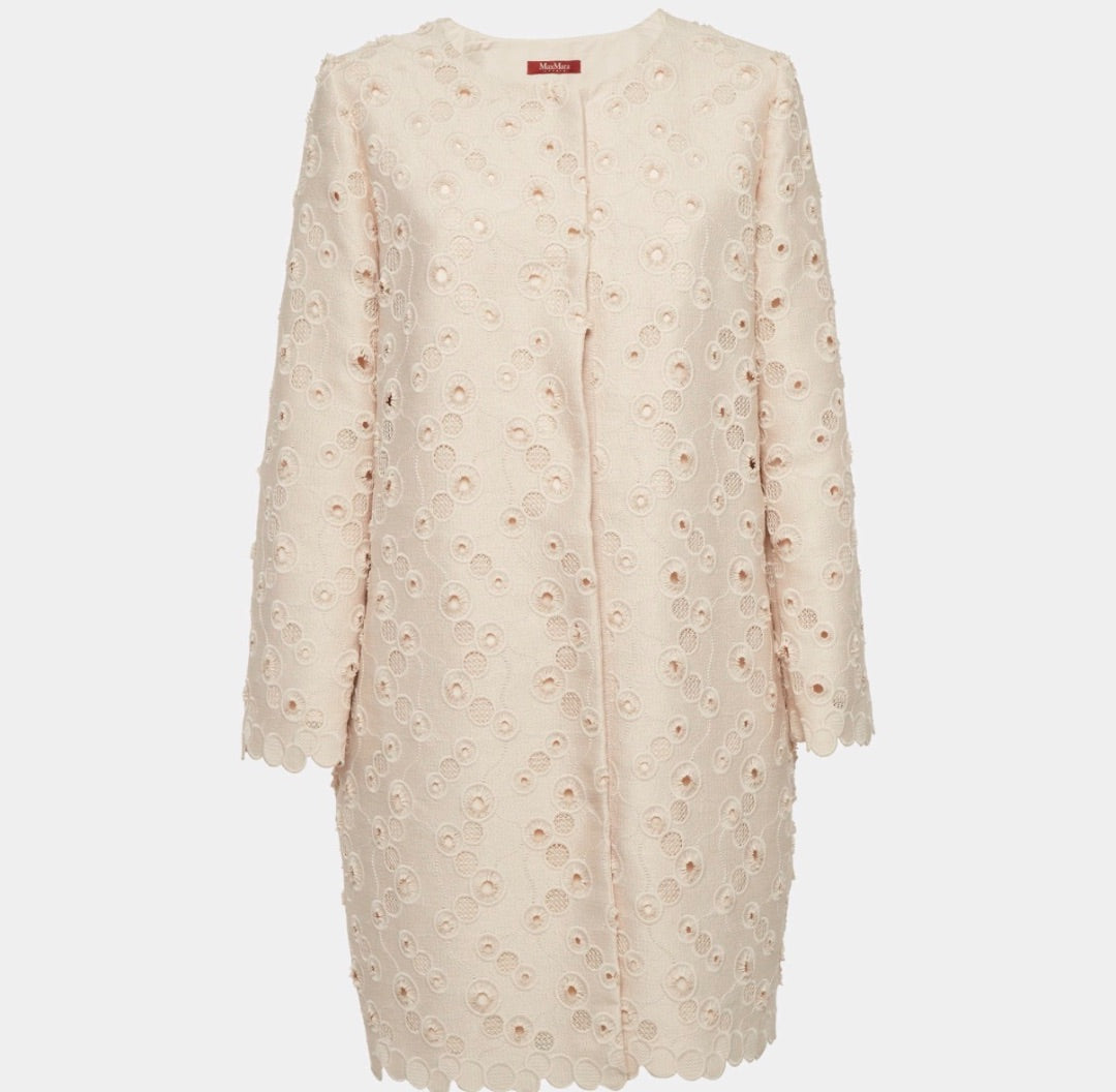 Maxmara Studio Ecru Dress coat, Size 14