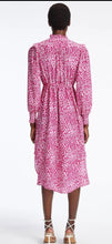 Load image into Gallery viewer, cefinn pink stella frill midi dress, Size 10
