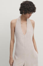 Load image into Gallery viewer, Massimo Dutti Ecru Linen jumpsuit, Size M
