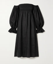 Load image into Gallery viewer, Sleeper Black Linen dress, Size M
