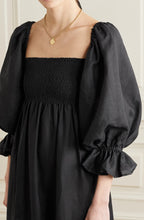 Load image into Gallery viewer, Sleeper Black Linen dress, Size M
