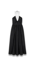 Load image into Gallery viewer, Matteau Black Poplin midi dress, Size L
