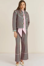 Load image into Gallery viewer, Maria de la orden Pink Striped wide legged trousers, Size 40
