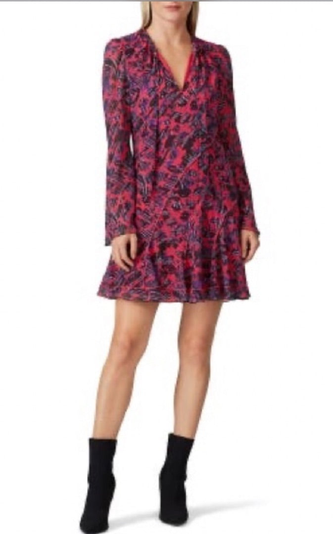 derek lam 10 crosby Pink Plisse drilled dress, Size US2