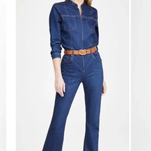 Load image into Gallery viewer, Veronica beard blue denim zip jumpsuit, Size UK 14
