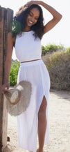 Load image into Gallery viewer, Bella dahl white deep side split skirt, Size small
