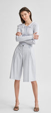 Load image into Gallery viewer, selected femme grey blue pas mw knee length shorts, Size 34

