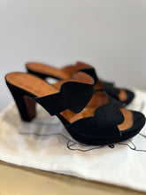 Load image into Gallery viewer, chie mihara black suede mules, Size 39
