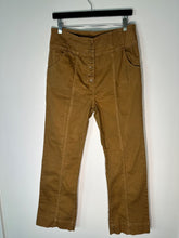 Load image into Gallery viewer, ulla johnson rust ellis button trousers, Size UK 14
