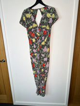 Load image into Gallery viewer, rixo multicoloured rose silk dress, Size large
