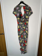Load image into Gallery viewer, rixo multicoloured rose silk dress, Size large
