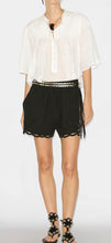 Load image into Gallery viewer, Isabel Marant Etoile black safa embroidered shorts, Size 40
