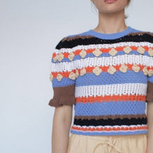 Load image into Gallery viewer, zara multicoloured crochet top, Size medium
